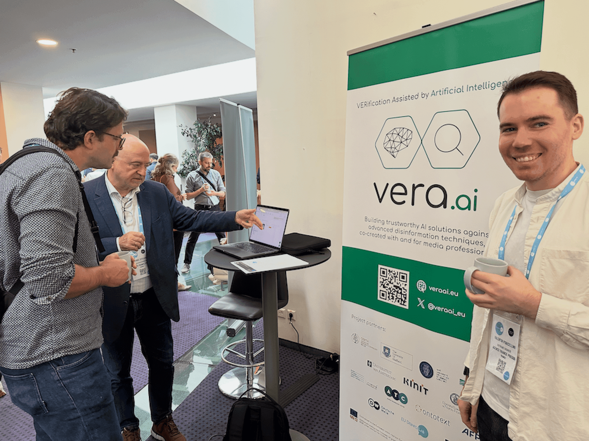 Members of the vera.ai team the EUDL conference.